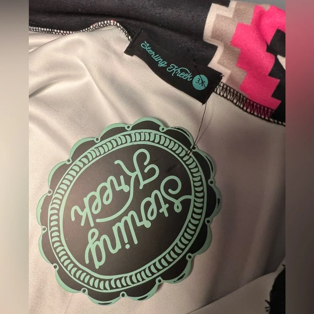 Sterling Kreek 1/4 Zip Lighweight pullover Southwest Style NWT 3x - Picture 3 of 4